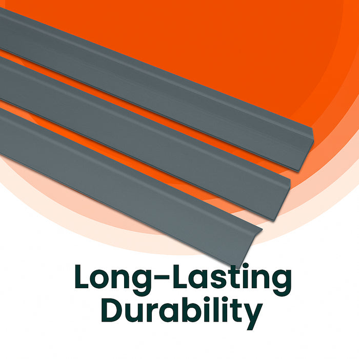5 x Anthracite Grey Rigid Angle 25mm x 25mm x 1  Metre  ^
