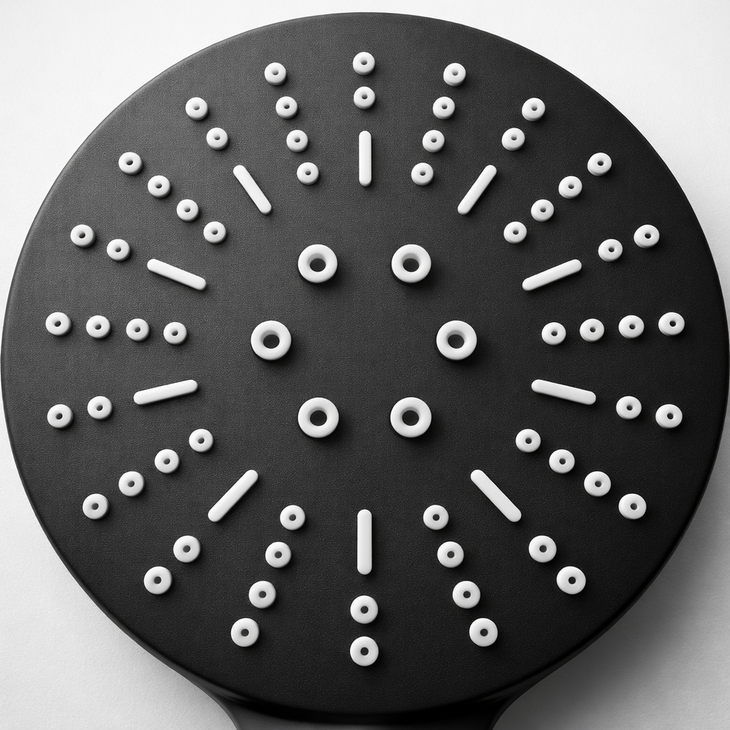 Kartell Nero Matte Black Shower Head