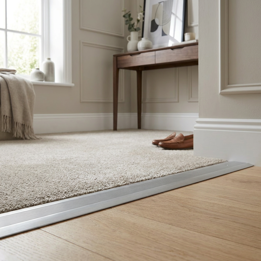4 x Aluminium Flooring Cover Edge 60mm x 89.5cm