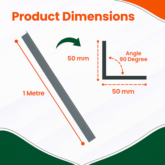 3 x Anthracite Grey Rigid Angle 50mm x 50mm x 1  Metre  ^