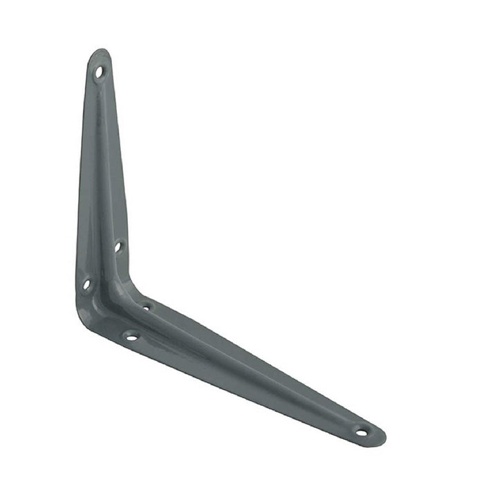 10 x Grey London Shelf Supports Brackets 150 x 125mm Storage Shelves