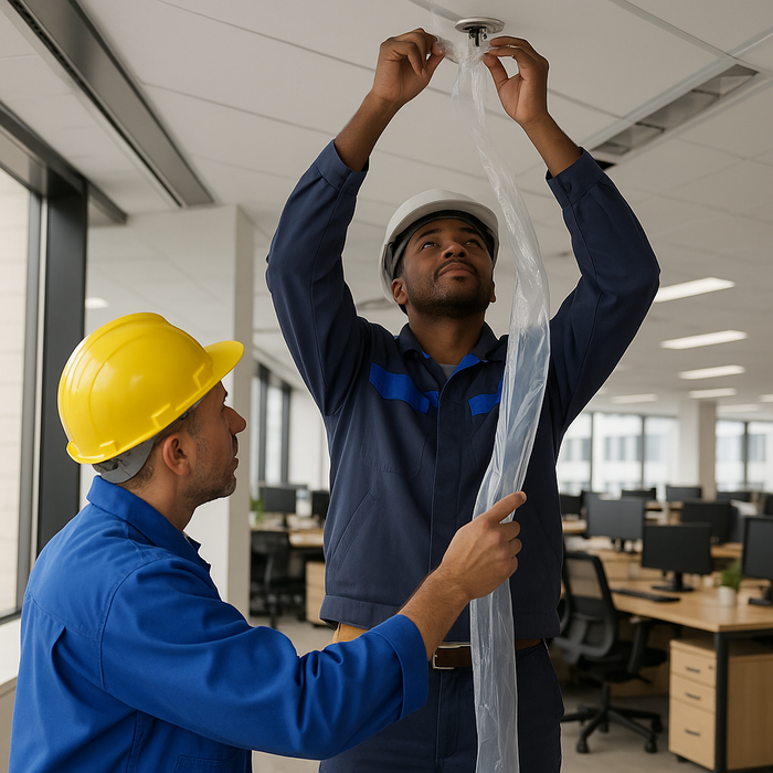 25 Metre Temporary Rainwater Downpipe 4 Inch 250 Gauge Kit