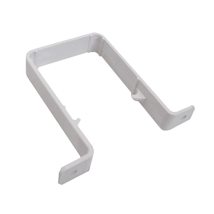 5 x White Square 65mm Downpipe Brackets, Freeflow Rain Water Systems