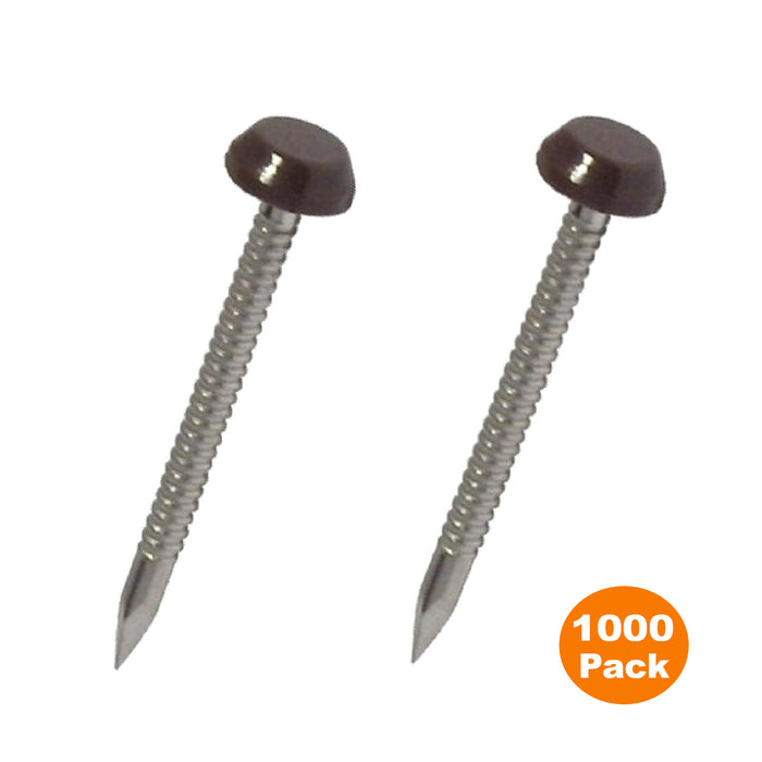 Brown UPVC Poly Top Pins Stainless Steel