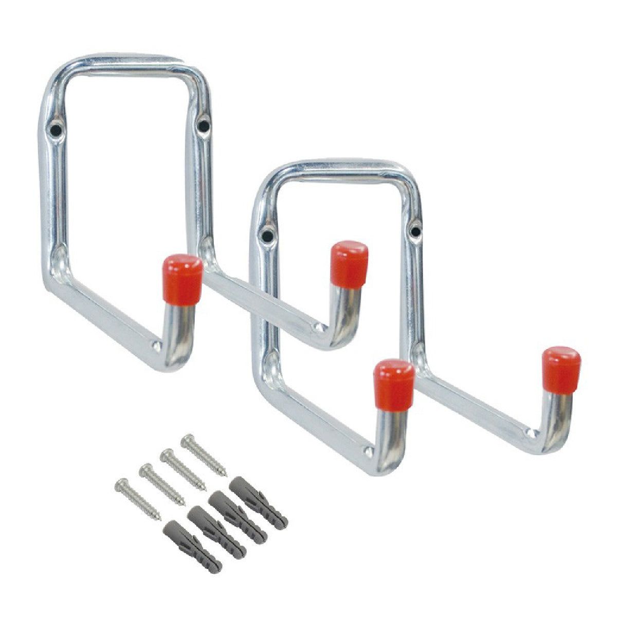 2 x Heavy Duty Double Arm Metal Storage Hooks Homesmart