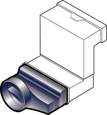 Ducting Adaptor for Underfloor Telescopic vent for 100mm Ducting