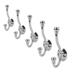 Polished Chrome Double Hat and Coat Hooks