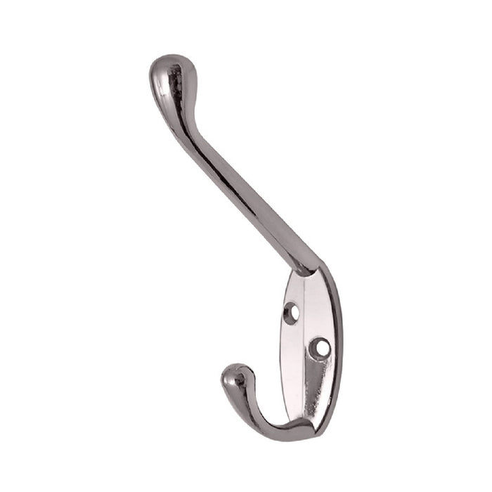 Polished Chrome Double Hat Coat Hooks Homesmart