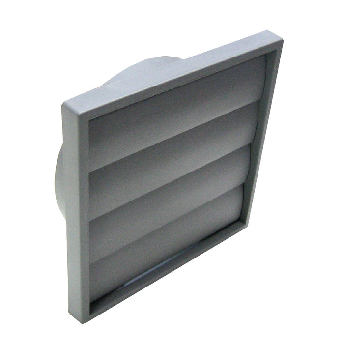 Large Grey Extractor Fan Air Vent Gravity Flaps for 6 Inch Ducting