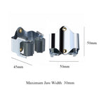 4 x Wall Mounted Brush & Mop Handle Clips