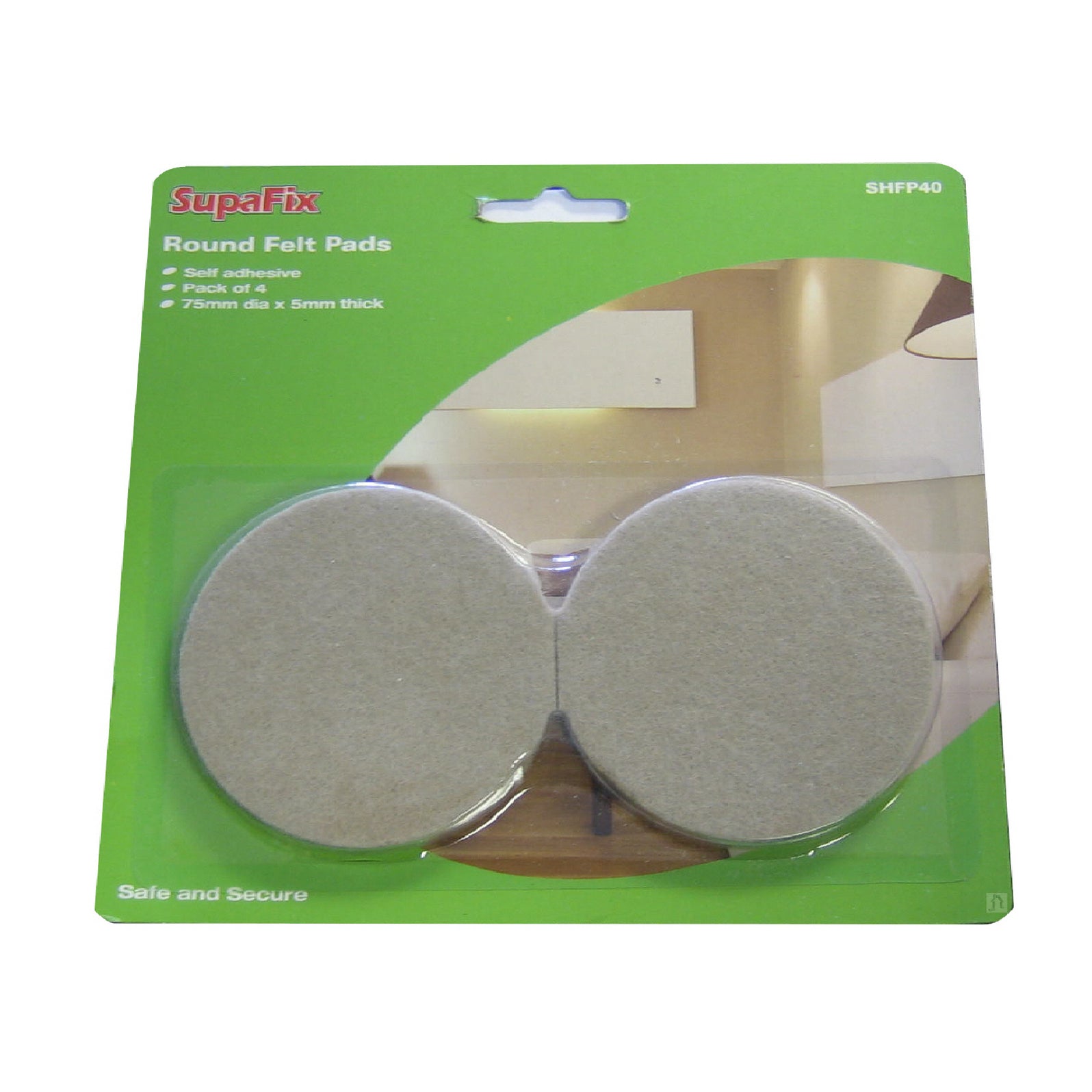 4 x Self Adhesive Felt Pad Guards / Floor Protection — Homesmart