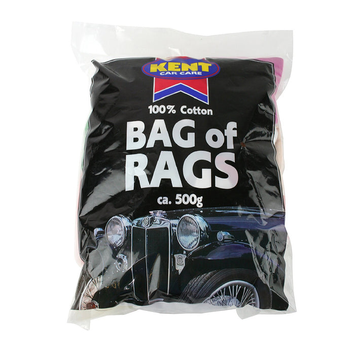 500g Cotton Cleaning Rags, Car Care, Dusting, Polishing, Mechanics Etc