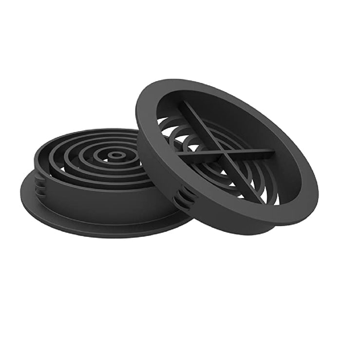 Anthracite Grey Plastic 70mm Round Soffit Air Vents