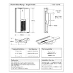 Grey Single Pantile Roof Tile Vent  / Marley Redland Sandtoft