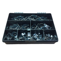 60 x Assorted Narrow Base Tool Spring Clips