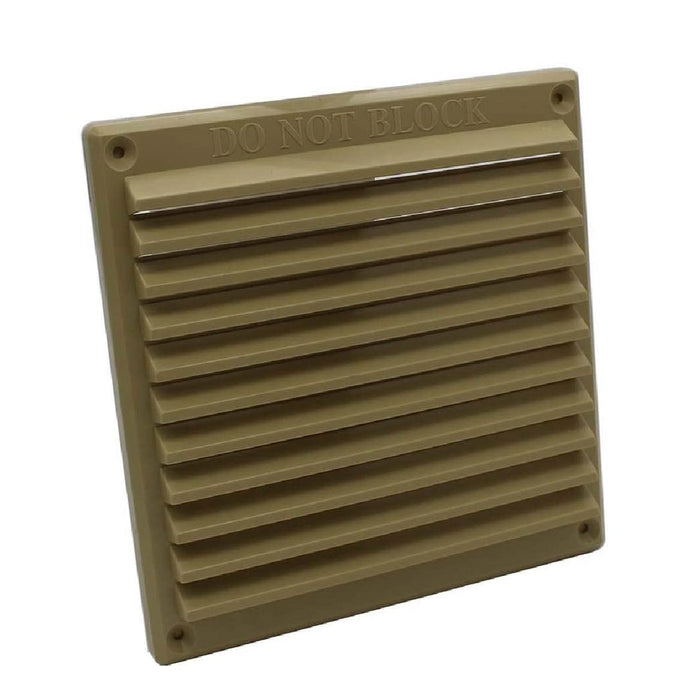 Rytons Louvre Air Vent 6" x 6" Plastic Grille with Removable Flyscreen Cover