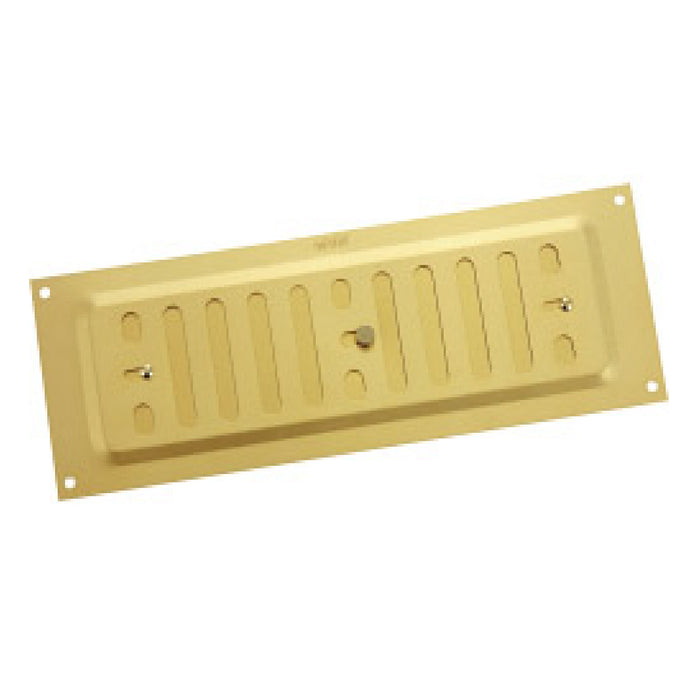 9" x 3" Brass Adjustable Air Vent / Metal Grille Ventilation Cover