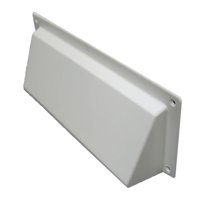 White Hooded Cowl Vent Cover for Air Bricks Grilles Extractors Vents