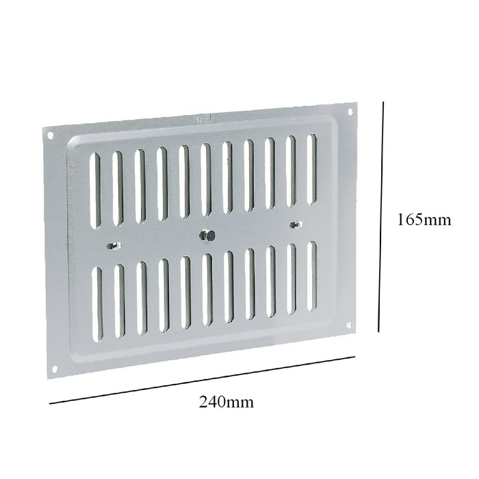 9" x 6" Adjustable Air Vent Aluminium / Metal Grille Ventilation Cover