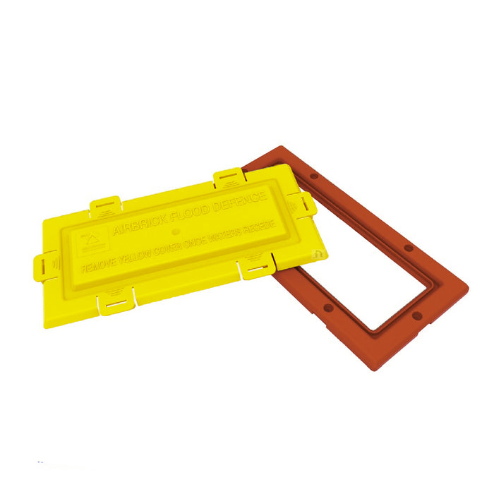 Terracotta Framed Flood Water Defence Protection Airbrick Cover