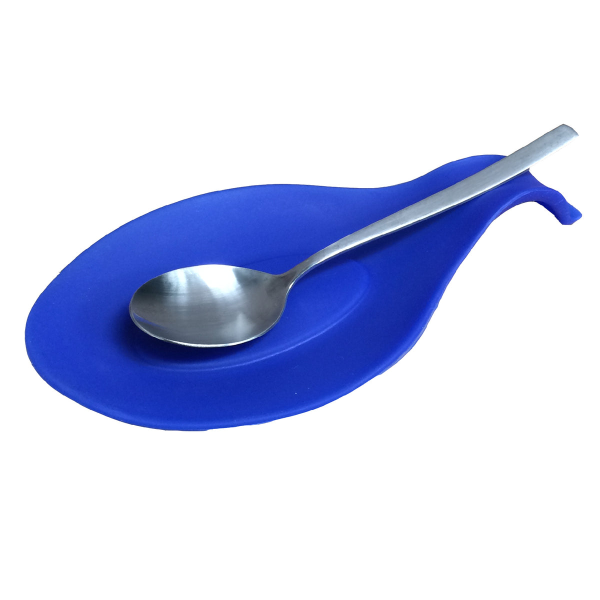 Blue Silicone Spoon Rest Heat Resistant Dishwasher Safe. — Homesmart