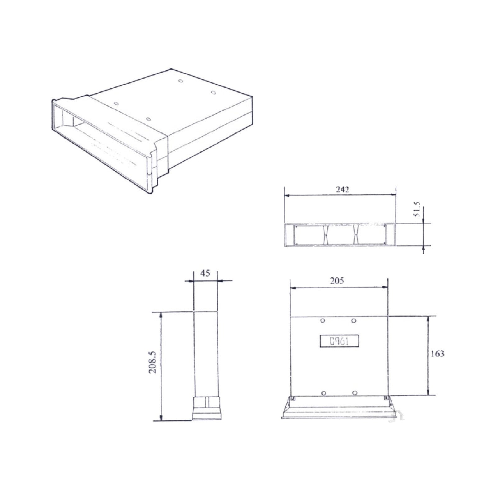 Telescopic Adjustable Underfloor Cavity Wall Vents with Airbricks G960