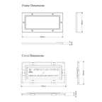 White Framed Flood Water Defence Protection Airbrick Cover
