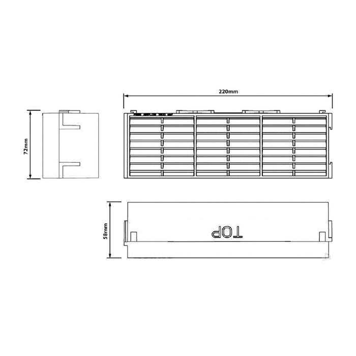 Manthorpe Brown Interlocking Air Brick Vents