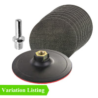Mixed Grit Hook & Loop Mesh Sanding Discs & Backing Pad Kit