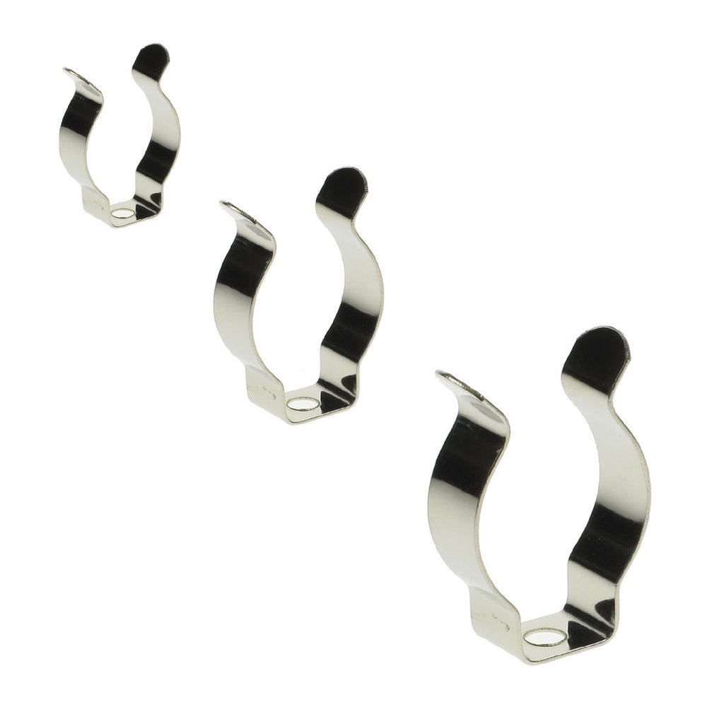 60 x Assorted Narrow Base Tool Spring Clips