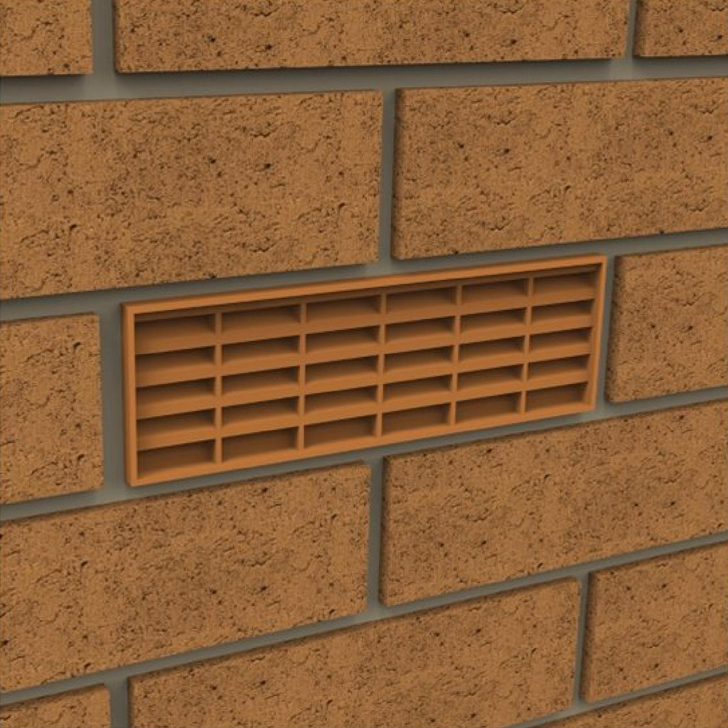 Grey Combination Air Brick Vents 9" x 3" for Air Flow Ventilation