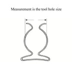 120 x Assorted Tool Spring Terry Clips