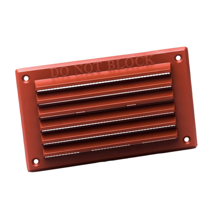 Rytons Louvre Air Vent 6" x 3" Plastic Grille with Flyscreen